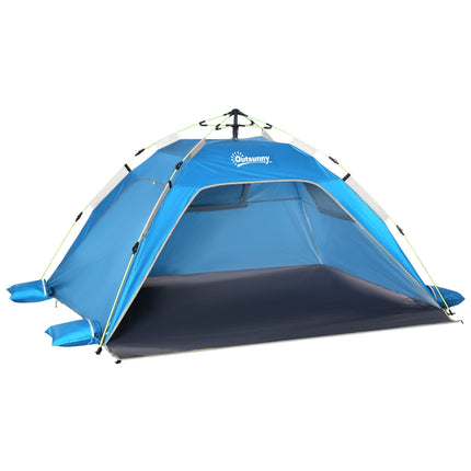 Pop Up beach tent with sun protection, suitable for 1-2 people