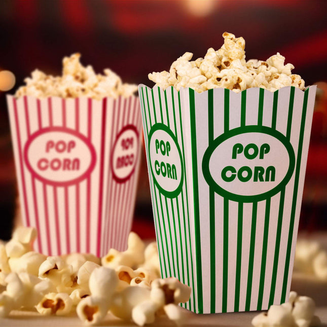 Sáčky na popcorn, 50 ks, 5 barev