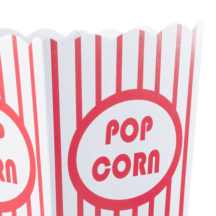 Sáčky na popcorn, 72 ks, červeno-bílé