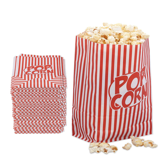 Sáčky na popcorn s retro motivy - 48 ks