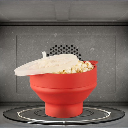 Popcorn bowl in silicone for the microwave