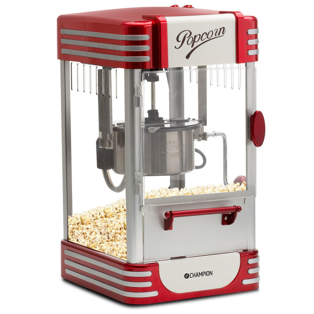 Stroj na popcorn Retro XL PCM406, červený metalický