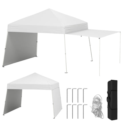 Pop-up pavilon stan 430x280 cm, variabilní stěny, bílý