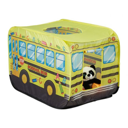 Pop-up dětský stan školní autobus