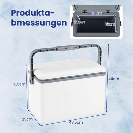 Přenosný pevný chladicí box 12 l s ergonomickou rukojetí