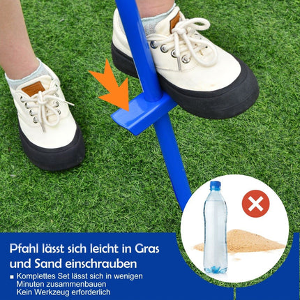 Přenosná nastavitelná sada tetherball s pálkami