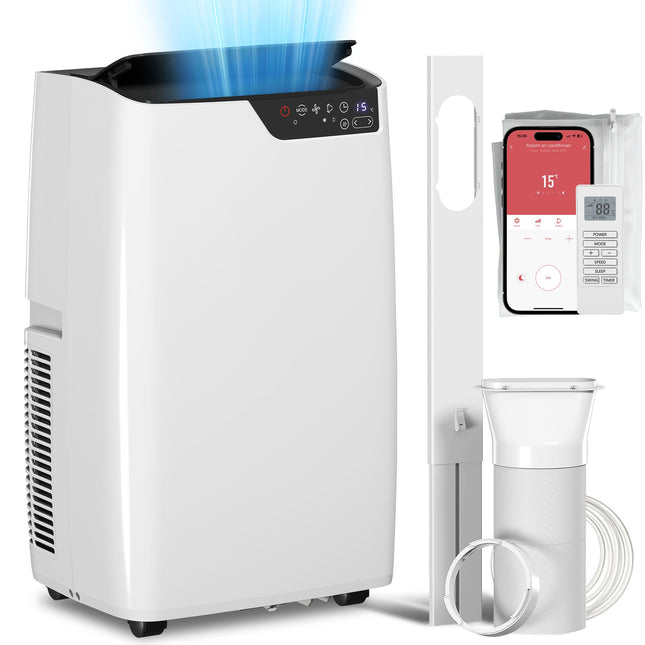 Přenosná klimatizace 12000 BTU, WiFi, režim 4v1