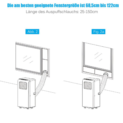 Přenosná klimatizace 9000 BTU, 3v1, dálkové ovládání