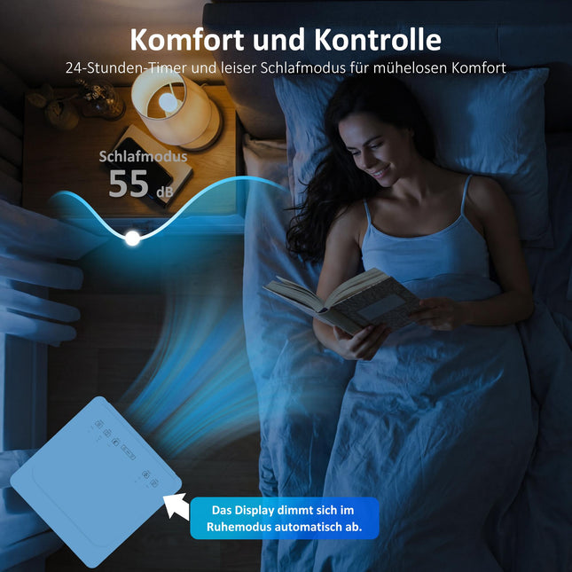 Přenosná klimatizace 9000 BTU, chladicí jednotka 4v1