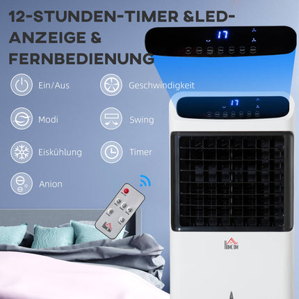 Přenosný ochlazovač vzduchu s boxem na led, 3 režimy, nádrž 12 l