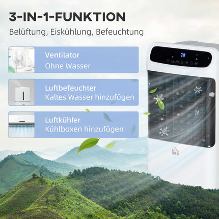 Přenosný ochlazovač vzduchu s boxem na led, 3 režimy, nádrž 12 l
