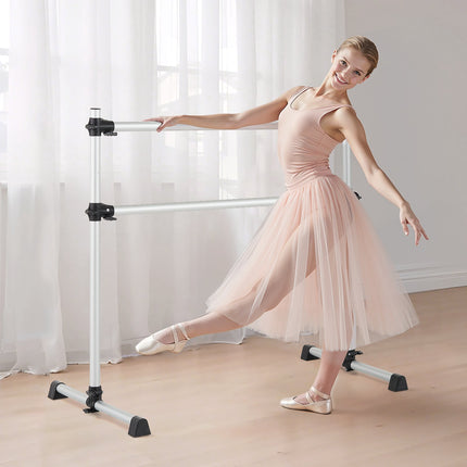 Portable Ballet Barre, Double Aluminum Bar, Height Adjustable