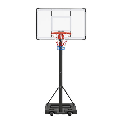 Přenosný basketbalový koš, nastavitelný 5.6-10 ft, deska 43 in