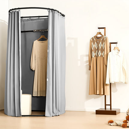 Portable Fitting Room, Light-Blocking Curtains, 100x95x200 cm