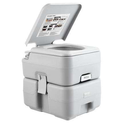 Portable Flush Toilet, 20L Waste Tank, Carry Bag