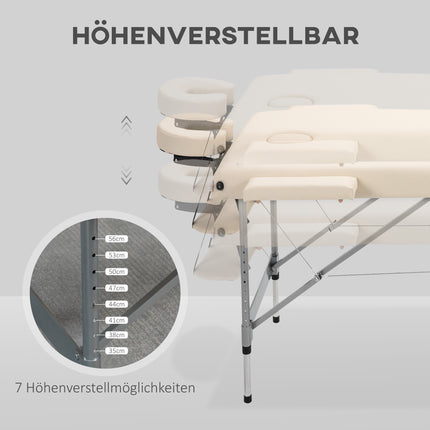 Tragbare klappbare Massageliege mit Gesichtswiege, 186x71x83 cm