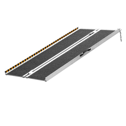 Portable Folding Wheelchair Ramp, 4 ft, 800 lb, Aluminum