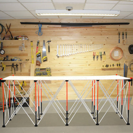 Portable Folding Workstand 2455x1260mm, 2724kg Capacity