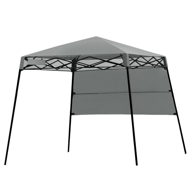 Draagbare tuinpaviljoentent met tas, 181x181x210cm, grijs