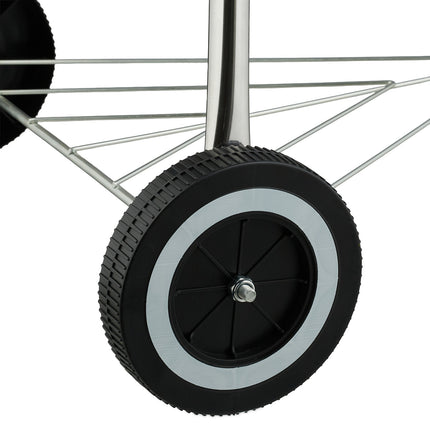 Portable Kettle BBQ Grill with Ash Catcher & Wheels