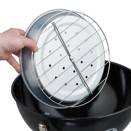 Přenosný kulatý gril 37 cm s kleštěmi