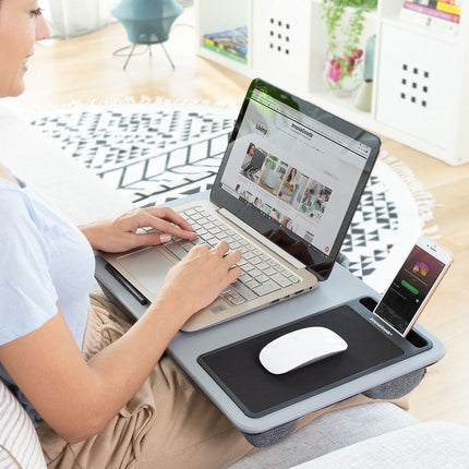 Přenosný stolek na notebook s XL polštářem Deskion InnovaGoods