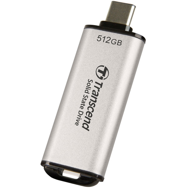 Přenosný mini SSD ESD300C USB-C 500Gb 10Gbps (R1050/W950 Mb/s), stříbrný