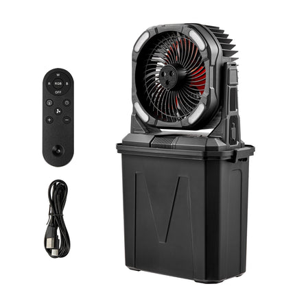 Portable Misting Fan – 9L Tank, 10000mAh, Remote