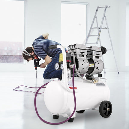 Portable Oil-Free Air Compressor, 25L 1HP 115 PSI