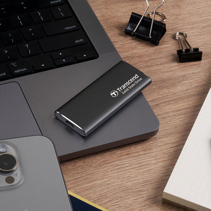 Přenosný SSD ESD256C USB-C 1TB 10Gbps (R1050/W950 Mb/s), hliníkový