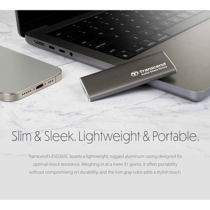 Přenosný SSD ESD256C USB-C 1TB 10Gbps (R1050/W950 Mb/s), hliníkový