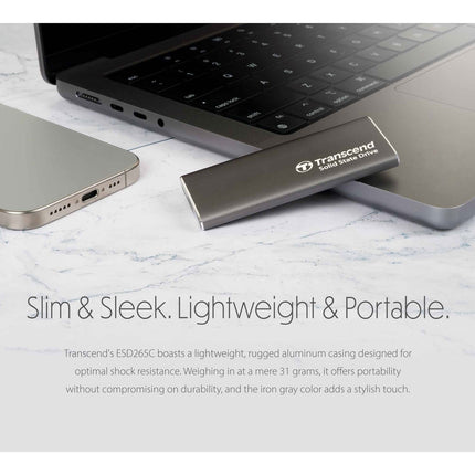Přenosný SSD ESD256C USB-C 500Gb 10Gbps (R1050/W950 Mb/s), hliníkový