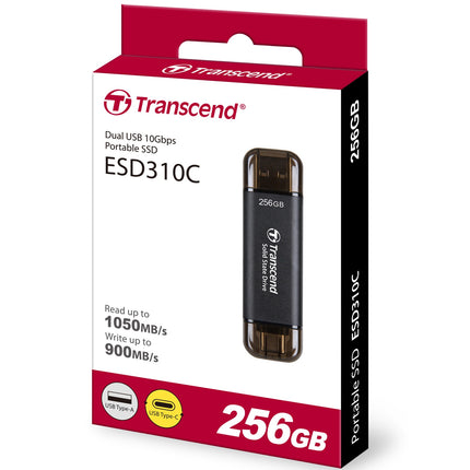 Přenosný SSD ESD310C USB-C 256 GB (R1050/W950), černý