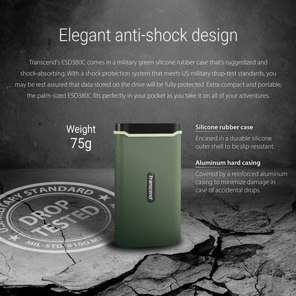 Přenosný SSD ESD380C USB-C 1TB (R/W 2000 MB/s)
