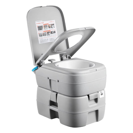 Portable Toilet, 30L Detachable Tank, 200 Flushes