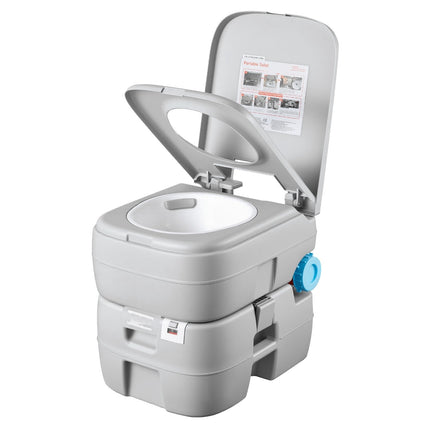 Portable Toilet, 30L Detachable Tank, 200 Flushes