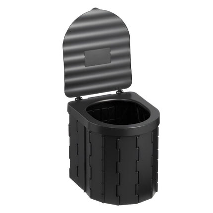 Portable Toilet Kit, 330 lb, Folding Toilet, Pop-Up Tent