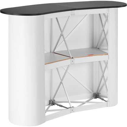 Portable Trade Show Counter With Storage, 130 x 46.5 x 95 cm