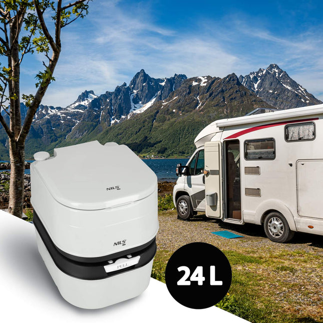 Přenosná cestovní toaleta, kapacita 24 l