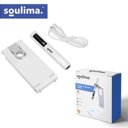 Přenosná UV LED lampa na nehty, 3W USB-C, LCD displej