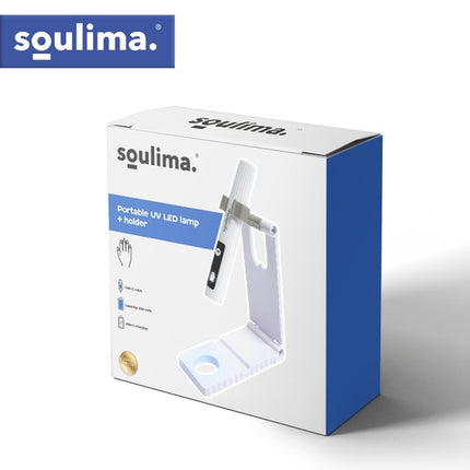 Přenosná UV LED lampa na nehty, 3W USB-C, LCD displej