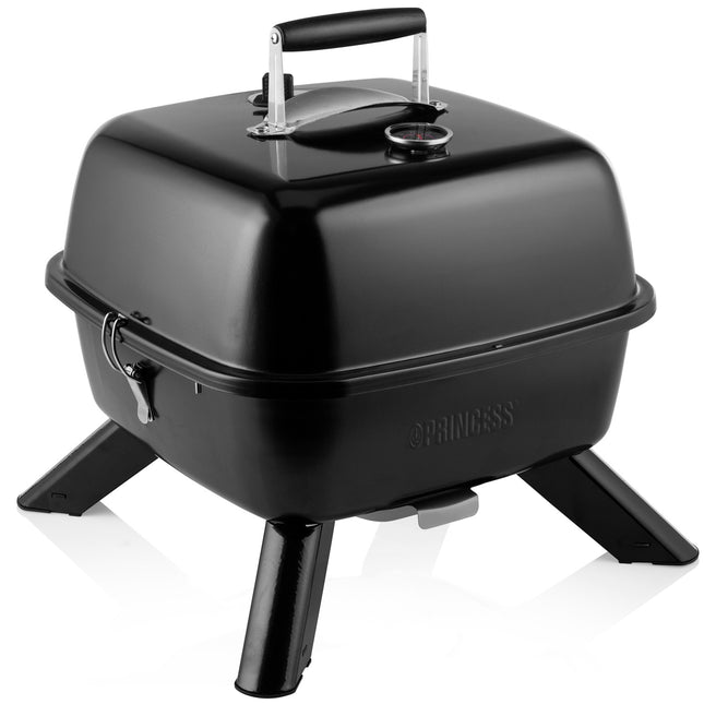 Přenosný hybridní gril 2v1, elektrický nebo na dřevěné uhlí