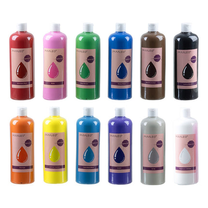 Deckfarben-Set – 12 Farben, je 500 ml