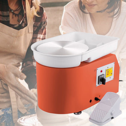 Pottery Wheel 11 In, 350W Adjustable Speed, Foot Pedal