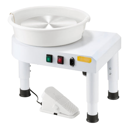 Pottery Wheel 28 cm, 60-300 RPM Foot Pedal, Tools