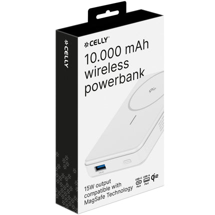 Powerbanka 10,000 mAh 15W Qi2 bílá