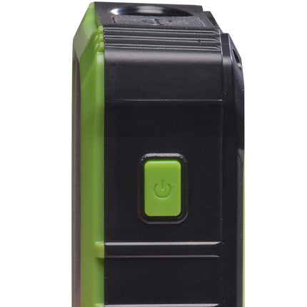 Powerbanka 10,000 mAh solární článek s klikou černá/zelená