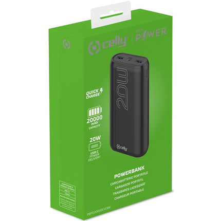 Powerbanka PD 20W 20,000 mAh černá