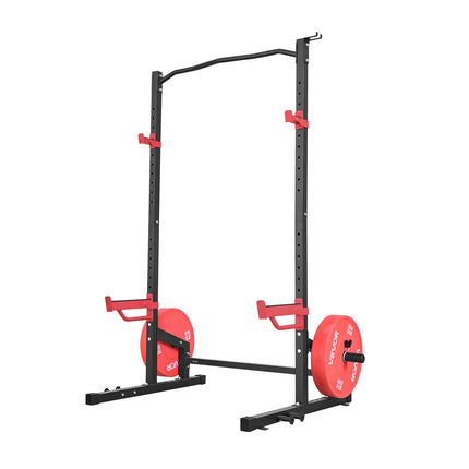 Power Cage Squat Rack With Pull-Up Bar, 1000 lb; Adjustable J-Hooks