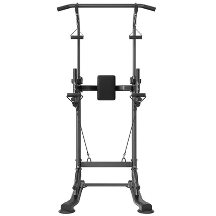 Power Tower Dip Station – 10-Level Adjustable, 440 Lb